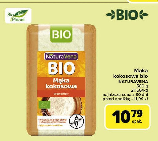 Maka kokosowa Naturavena promocja w Carrefour