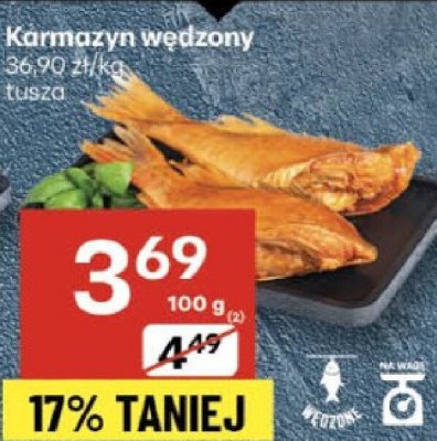 Karmazyn wędzony tusza promocja w Delikatesy Centrum