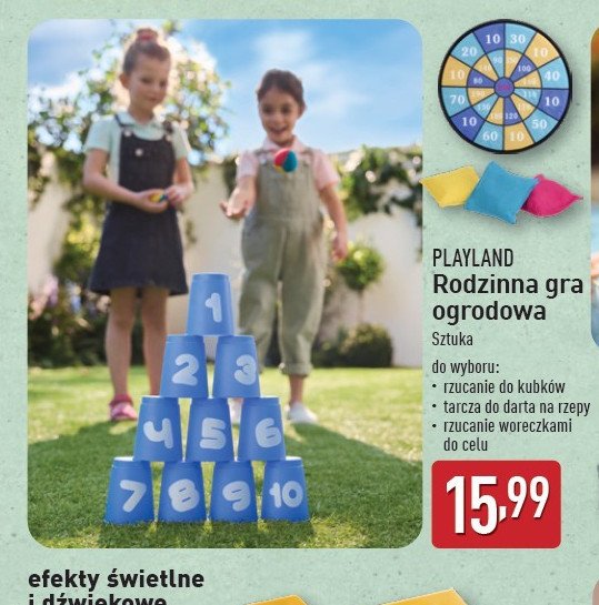 Gra rzucanie do kubków Playland promocja w Aldi