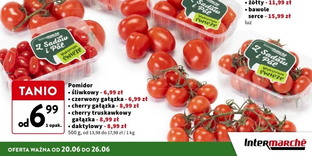 Pomidory truskawkowe cherry Z sadów i pól promocja