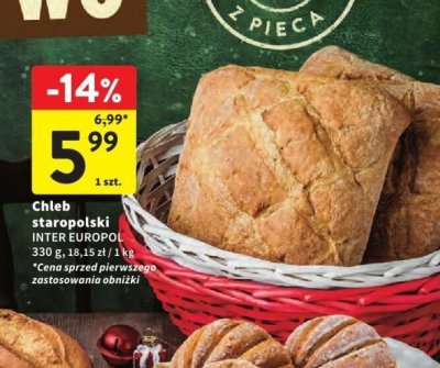 Chleb staropolski INTER EUROPOL promocja w Intermarche
