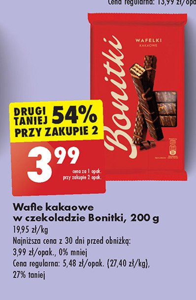 Wafelki kakaowe Bonitki promocja