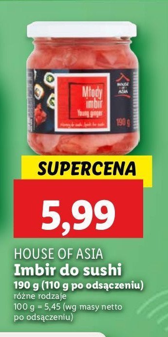 Imbir różowy House of asia promocja