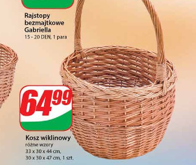 Koszyk zakupowy willy 44 x 33 x 30 cm promocja