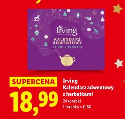Kalendarz adwentowy z herbatkami promocja w Lidl