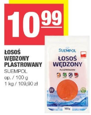 Łosoś wędzony plastrowany SUEMPOL promocja w SPAR