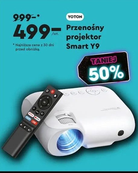 Projektor smart y9 Yoton promocja w Biedronka