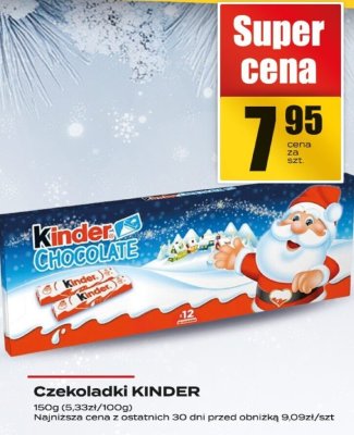 Czekoladki KINDER promocja w Supeco