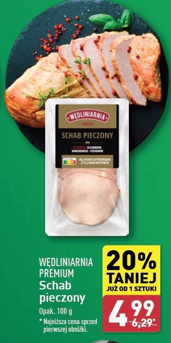 Schab pieczony Wędliniarnia premium promocja w Aldi