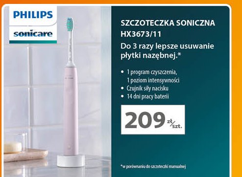 Szczoteczka soniczna hx3673/11 Philips promocja