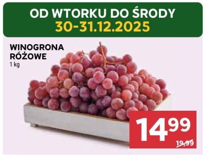 Winogrona różowe promocja w Stokrotka