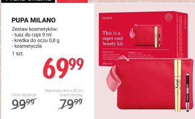Zestaw kosmetyków: tusz do rzęs + kredka do oczu + kosmetyczka promocja w Rossmann