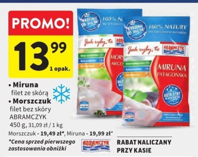 Filet bez skóry Morszczuk Abramczyk promocja w Intermarche