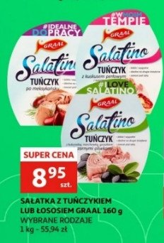 Tuńczyk z kuskusem perłowym i suszonymi pomidorami Graal salatino promocja