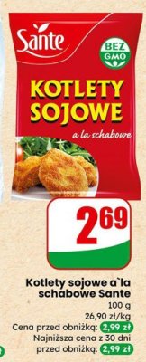 Kotlety sojowe a'la schabowe  promocja w Dino