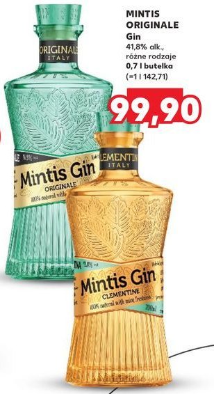 Gin Mintis gin clementine promocja