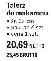 Talerz do makaronu Linia Janina promocja w Makro
