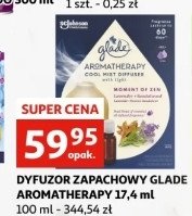 Dyfuzor zapachowy z napełnieniem pure happiness GLADE AROMATHERAPY promocja