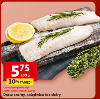 Dorsz czarny, polędwica bez skóry promocja w Auchan