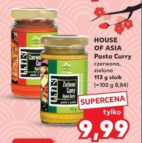 Pasta zielone curry House of asia promocja w Kaufland