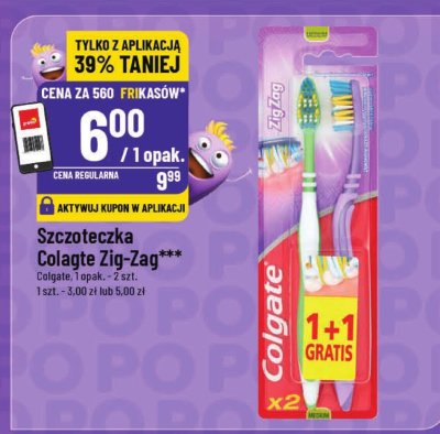 Szczoteczki do zębów Zig-Zag 2 szt. Colgate promocja w POLOmarket
