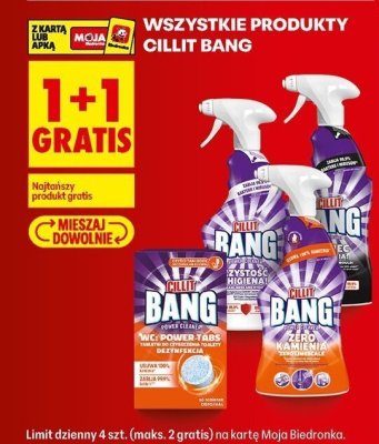 Środki czystości wszystkie rodzaje 1+1 GRATIS promocja w Biedronka