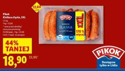 Kiełbasa śląska, XXL promocja w Lidl