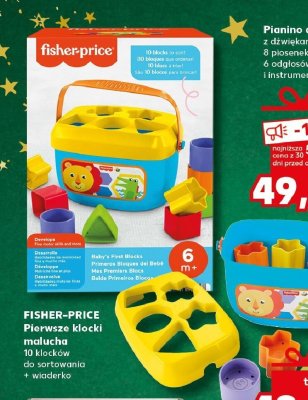 Klocki Fisher-Price Pierwsze klocki malucha promocja w Kaufland