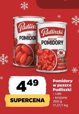 Pomidory w puszce całe promocja w Netto