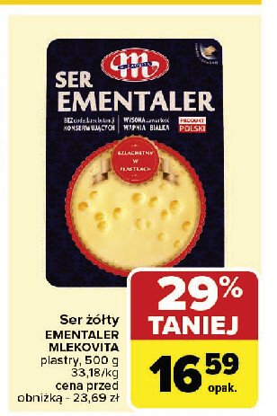 Ser ementaler Mlekovita promocja w Carrefour Market