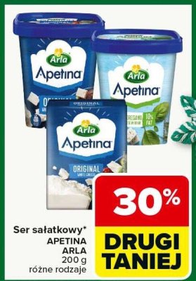 Ser sałatkowy Apetina Arla promocja w Carrefour