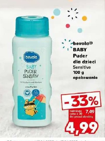 Puder dla niemowląt sensitive Bevola baby promocja