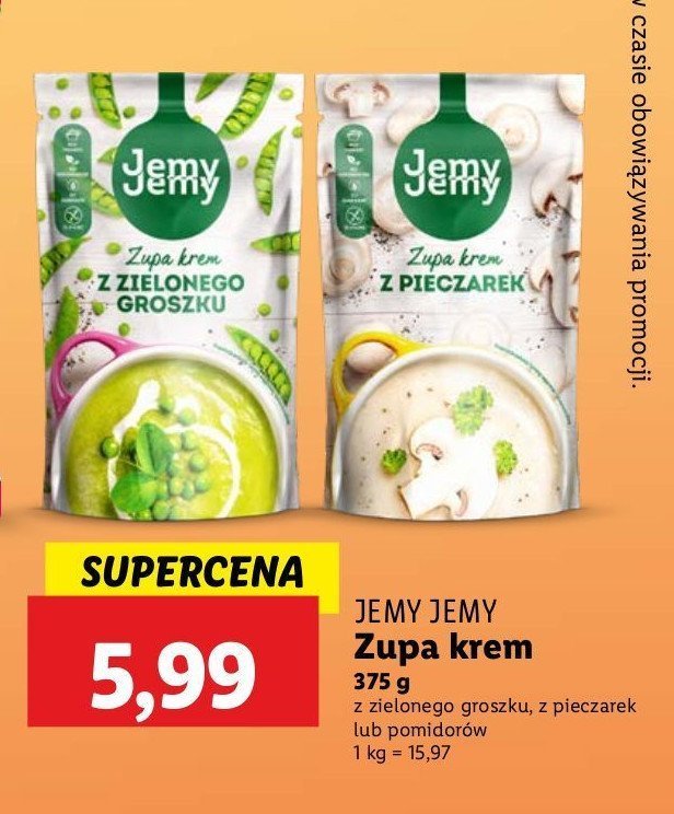 Zupa krem z pomidor贸w JEMYJEMY promocja