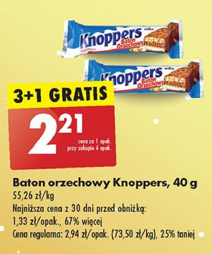 Baton Knoppers promocja w Biedronka