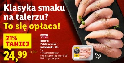 Polski kurczak - polędwiczki XXL promocja w Lidl