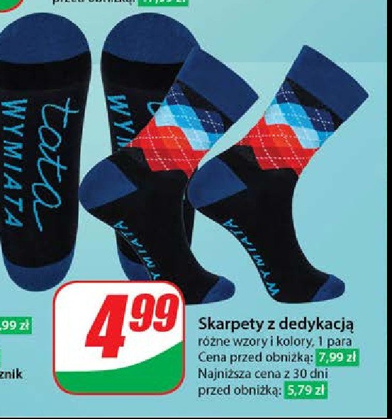 Skarpety męskie dzień ojca promocja w Dino