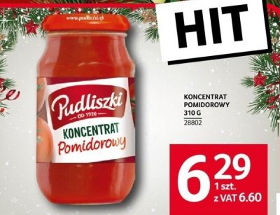 Koncentrat pomidorowy Pudliszki 310 g promocja w Selgros
