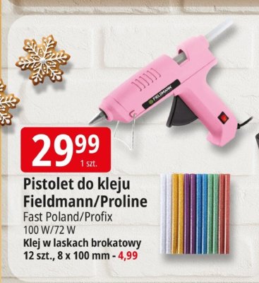 Pistolet do kleju Fieldmann/Proline Fast Poland/Profix 100 W/20 W promocja w Leclerc