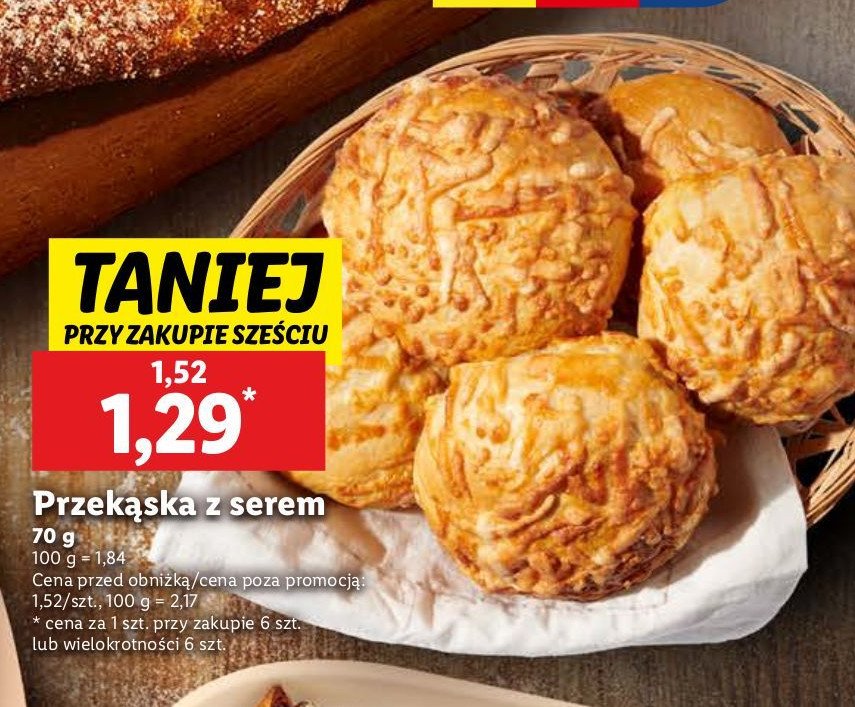 Przekąska z serem promocja