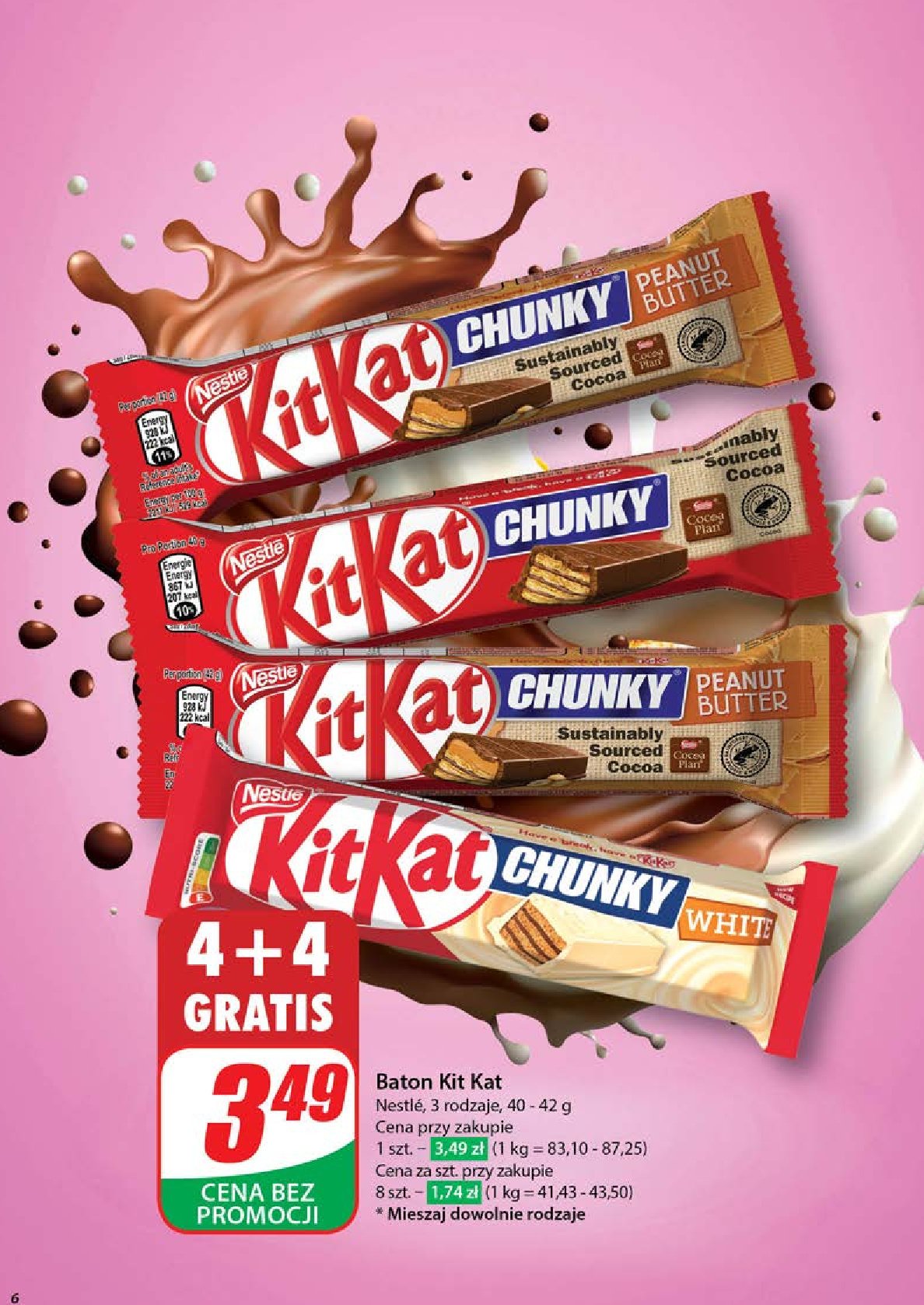Baton Kitkat chunky peanut butter promocja