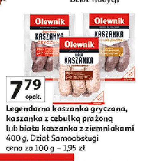 Kaszanka biała z ziemniakami Olewnik promocja w Auchan