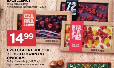 Czekolada Chocolu z liofilizowanymi owocami różne rodzaje promocja w Stokrotka
