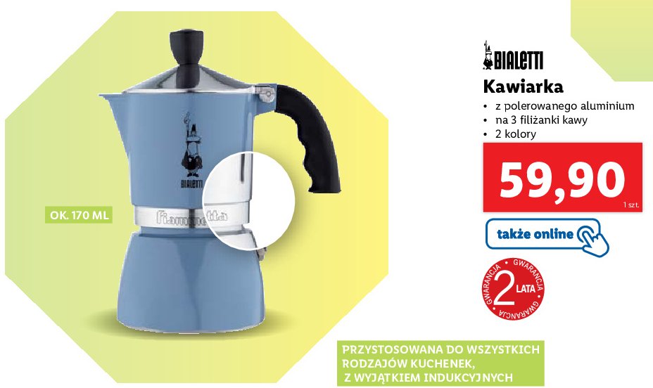 Exclusief holte Cursus Kawiarka 170 ml Bialetti - cena - promocje - opinie - sklep | Blix.pl -  Brak ofert