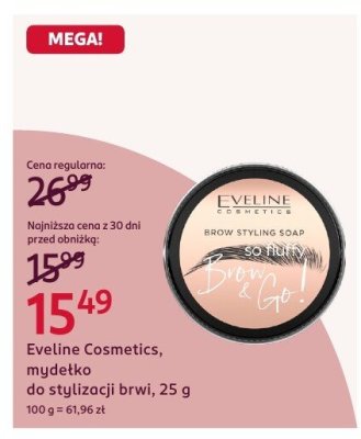 Mydełko do stylizacji brwi Eveline Cosmetics, 25 g promocja w Rossmann