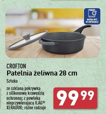 Patelnia żeliwna 28 cm Crofton promocja w Aldi