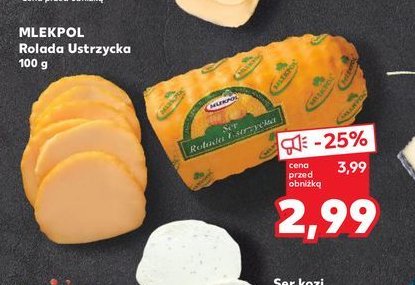 Rolada ustrzycka Mlekpol promocja w Kaufland