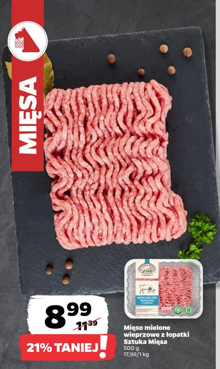 Mięso mielone z łopatki promocja w Netto