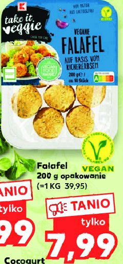 Falafel K-take it veggie promocja