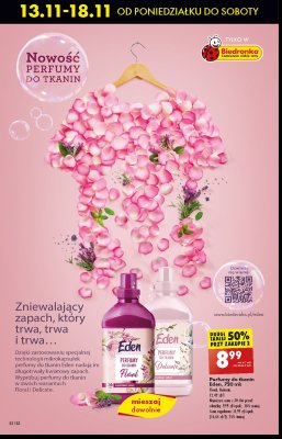 Płyn do płukania delicate Eden promocja