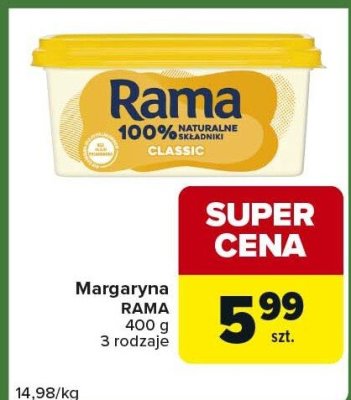 Margaryna RAMA classic promocja w Carrefour Express
